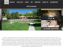Tablet Screenshot of meadowlark-apts.com